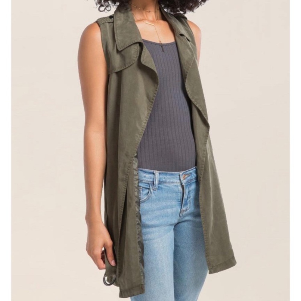Miami Green Trench Vest